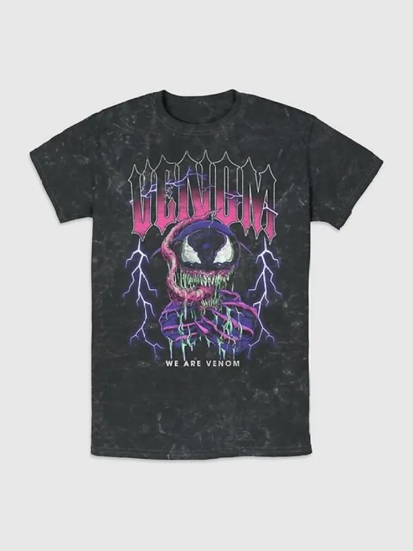 Marvel Venom Lightning Mineral Wash Graphic Tee sold by GAP