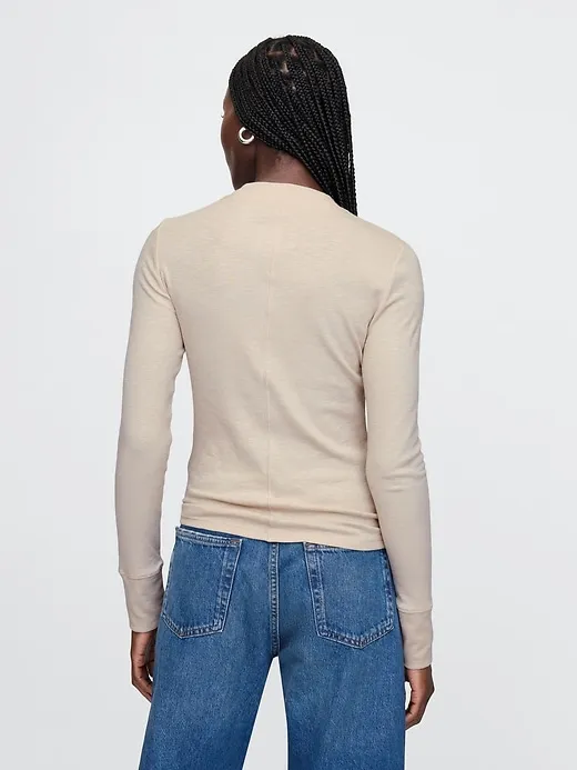 Essential Rib Mockneck T-Shirt sold by GAP product image thumbnail 2