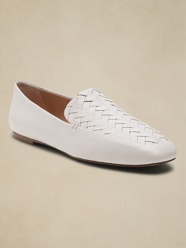 Woven Leather Soft Loafer sold by Banana Republic