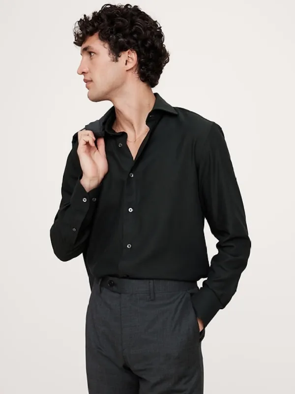 Slim Cotton-Cashmere Dress Shirt sold by Banana Republic