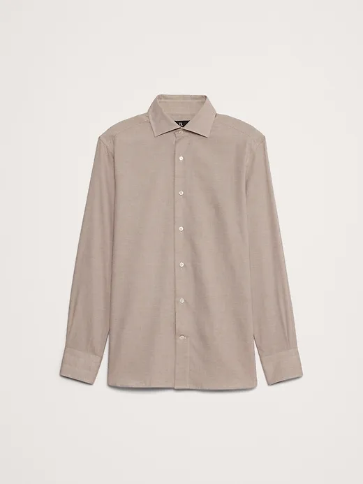 Slim Cotton-Cashmere Dress Shirt sold by Banana Republic product image thumbnail 4
