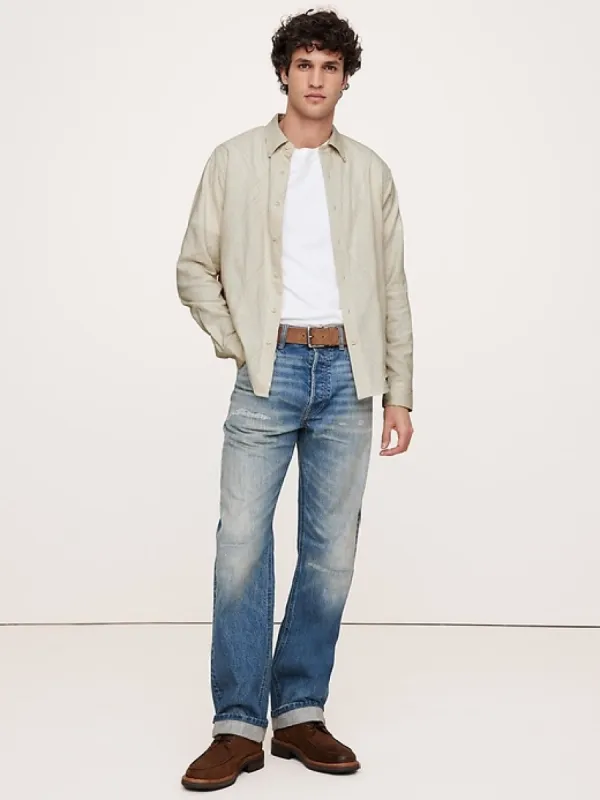 Embroidered Flannel Shirt sold by Banana Republic