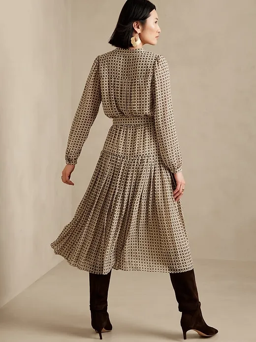 Pleated Midi Dress sold by Banana Republic product image thumbnail 2