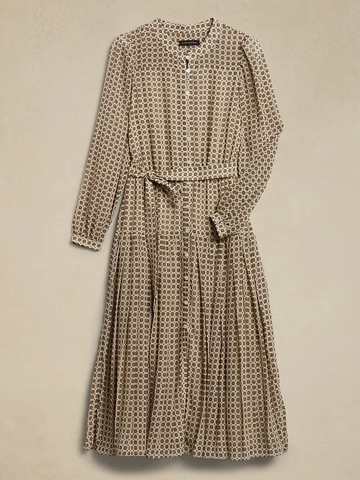 Pleated Midi Dress sold by Banana Republic product image thumbnail 4