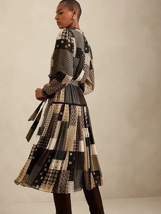 Pleated Midi Dress sold by Banana Republic product image thumbnail 5