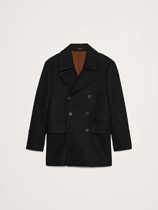 Italian Melton Peacoat sold by Banana Republic product image thumbnail 4