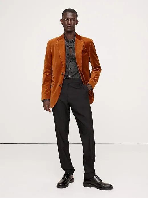 Cotton Velvet Blazer sold by Banana Republic