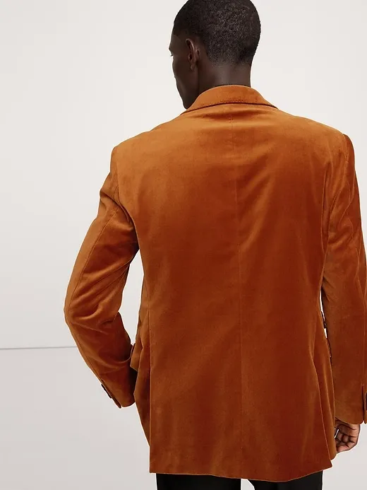 Cotton Velvet Blazer sold by Banana Republic product image thumbnail 2