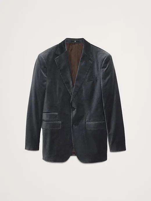 Cotton Velvet Blazer sold by Banana Republic product image thumbnail 4
