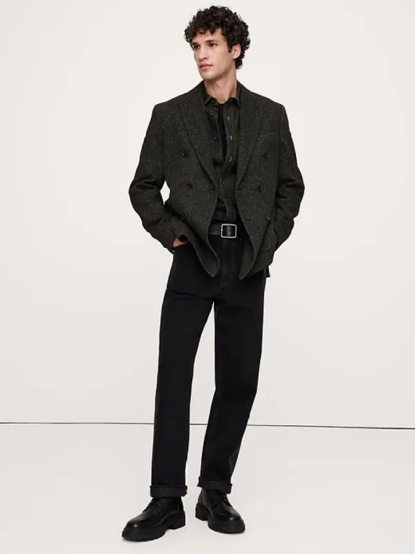 Italian Tweed Double-Breasted Sport Coat sold by Banana Republic