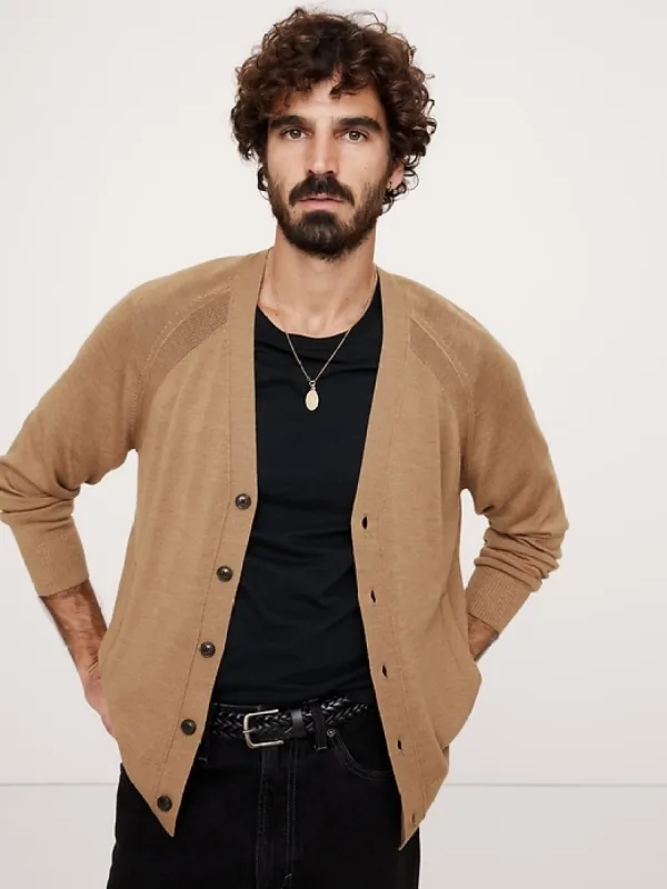 Italian Merino Cardigan Sweater sold by Banana Republic