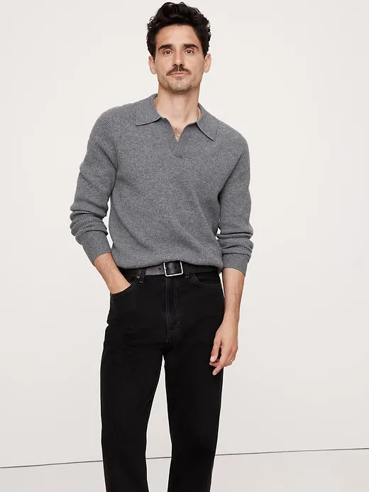 Wool-Cashmere Sweater Polo sold by Banana Republic