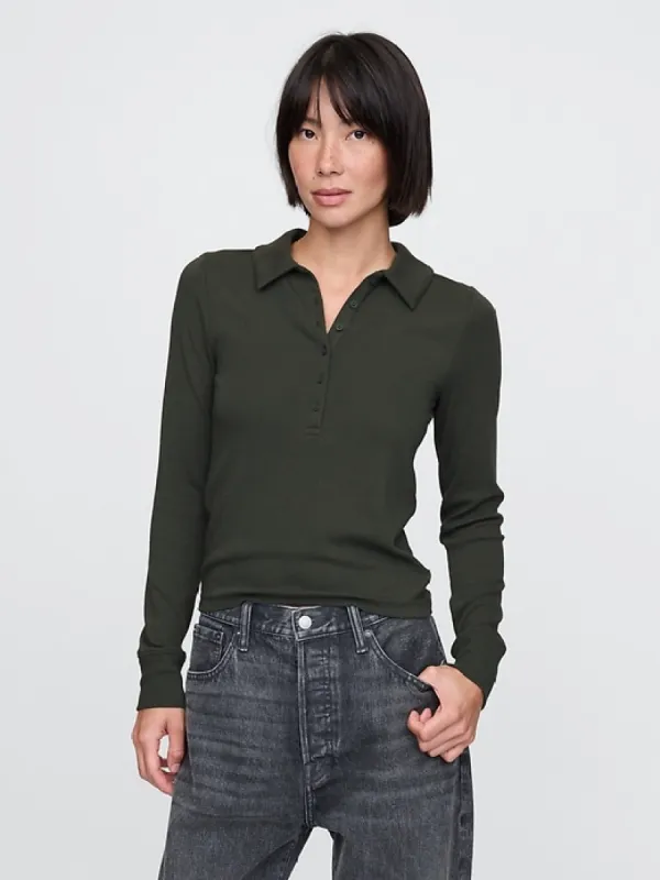 Modern Cropped Polo Shirt sold by GAP