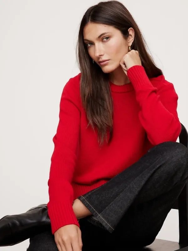 Demi Cotton-Silk Sweater sold by Banana Republic
