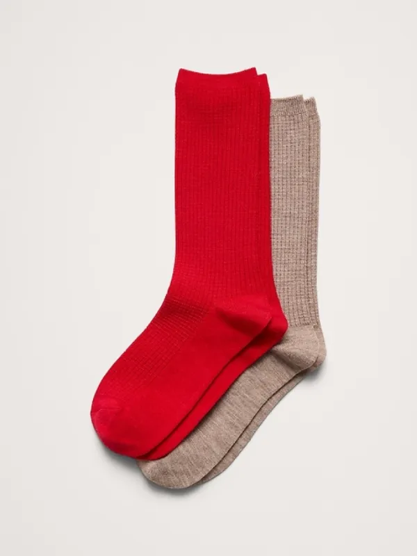 Breathe Merino Sock 2-Pack made by Banana Republic