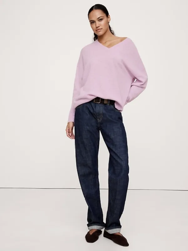 Caro Lightweight Cashmere V-Neck Sweater sold by Banana Republic