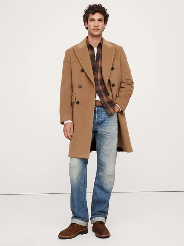 Camel-Wool-Cashmere Topcoat sold by Banana Republic