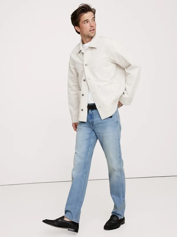 Straight Luxe Traveler Jean sold by Banana Republic