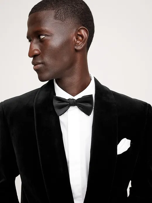 Cotton Velvet Tuxedo Jacket sold by Banana Republic product image thumbnail 3