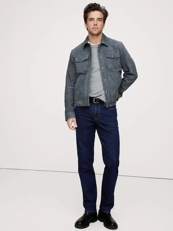 Straight Luxe Traveler Jean sold by Banana Republic