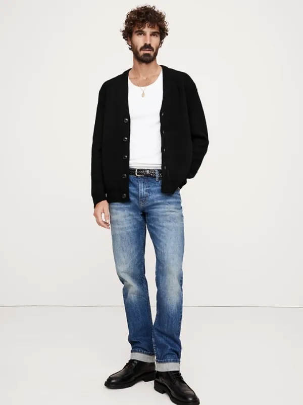 Relaxed Wool-Blend Cardigan Sweater sold by Banana Republic