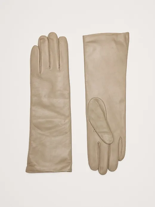 Cashmere-Lined Long Leather Gloves sold by Banana Republic