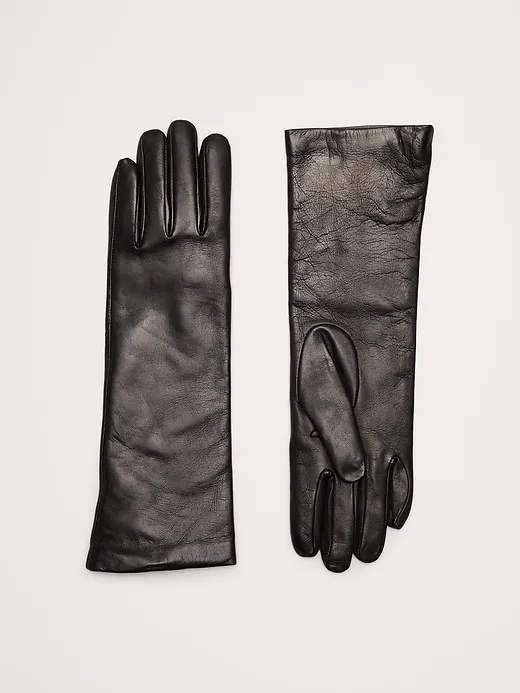 Cashmere-Lined Long Leather Gloves sold by Banana Republic