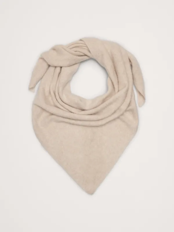 Brushed Wool-Cashmere Triangle Scarf sold by Banana Republic
