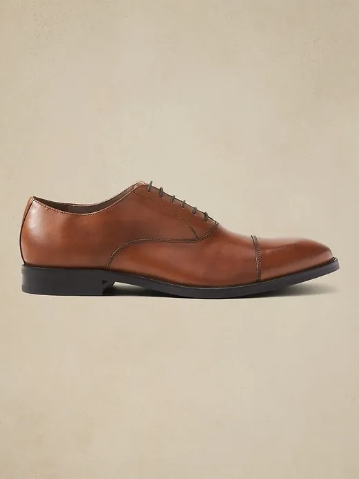 Kevin Italian Leather Cap-Toe Oxford sold by Banana Republic product image thumbnail 3