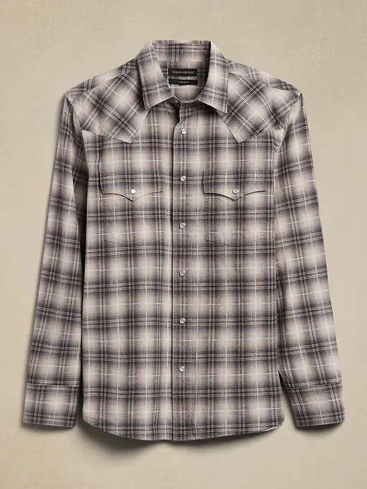 The Plaid Western Shirt sold by Banana Republic product image thumbnail 4