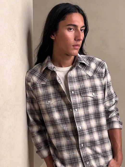 The Plaid Western Shirt sold by Banana Republic product image thumbnail 5