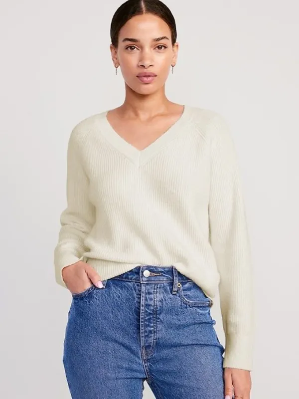 SoSoft V-Neck Cocoon Sweater for Women sold by GAP