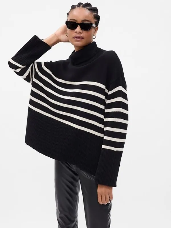 24/7 Split-Hem Turtleneck Sweater sold by GAP