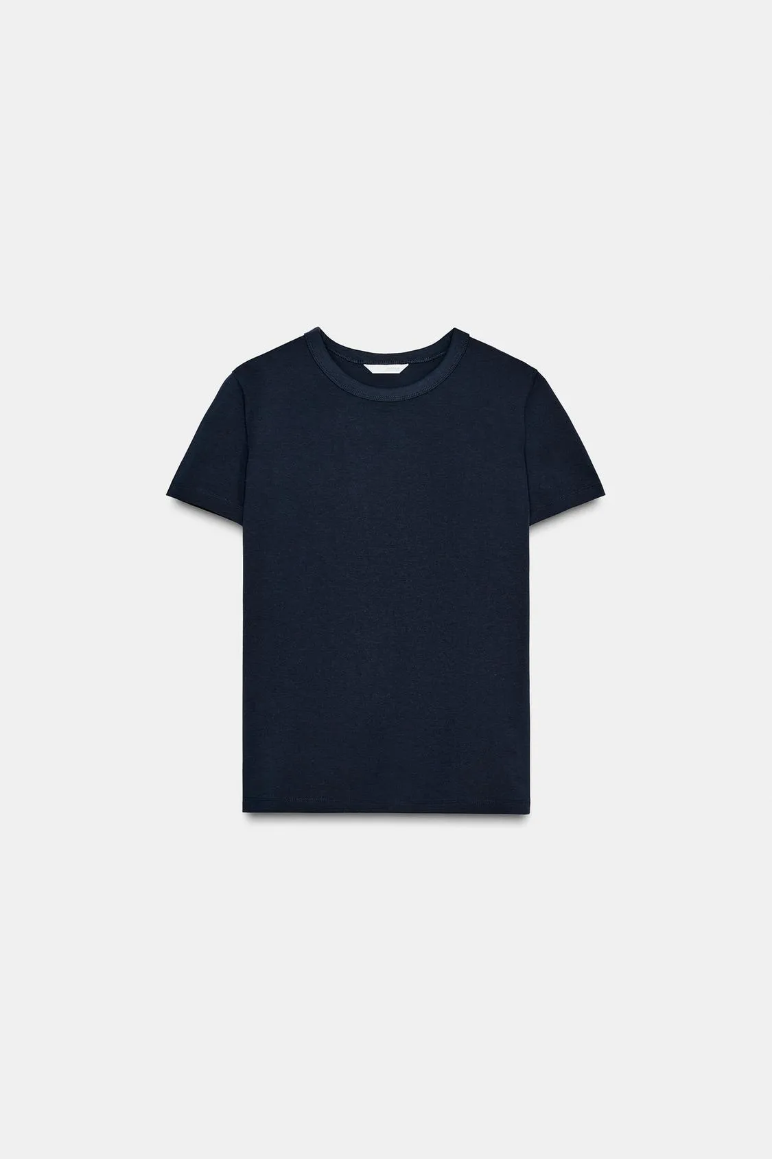 Zara - Interlock Short Sleeve T-Shirt - Pastel Pink - S - Woman sold by Zara