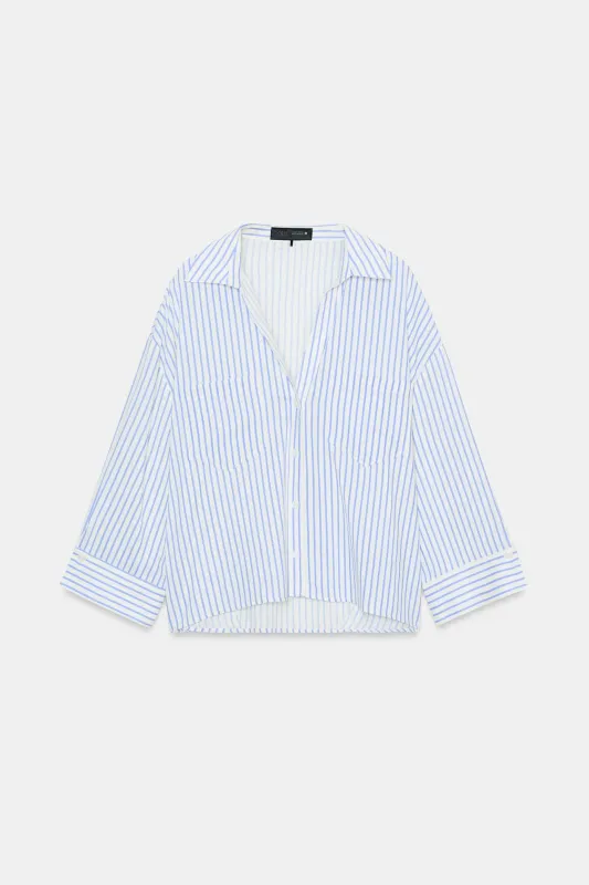 Zara - Flowing Linen Blend Shirt - Brown - Xl - Woman made by Zara
