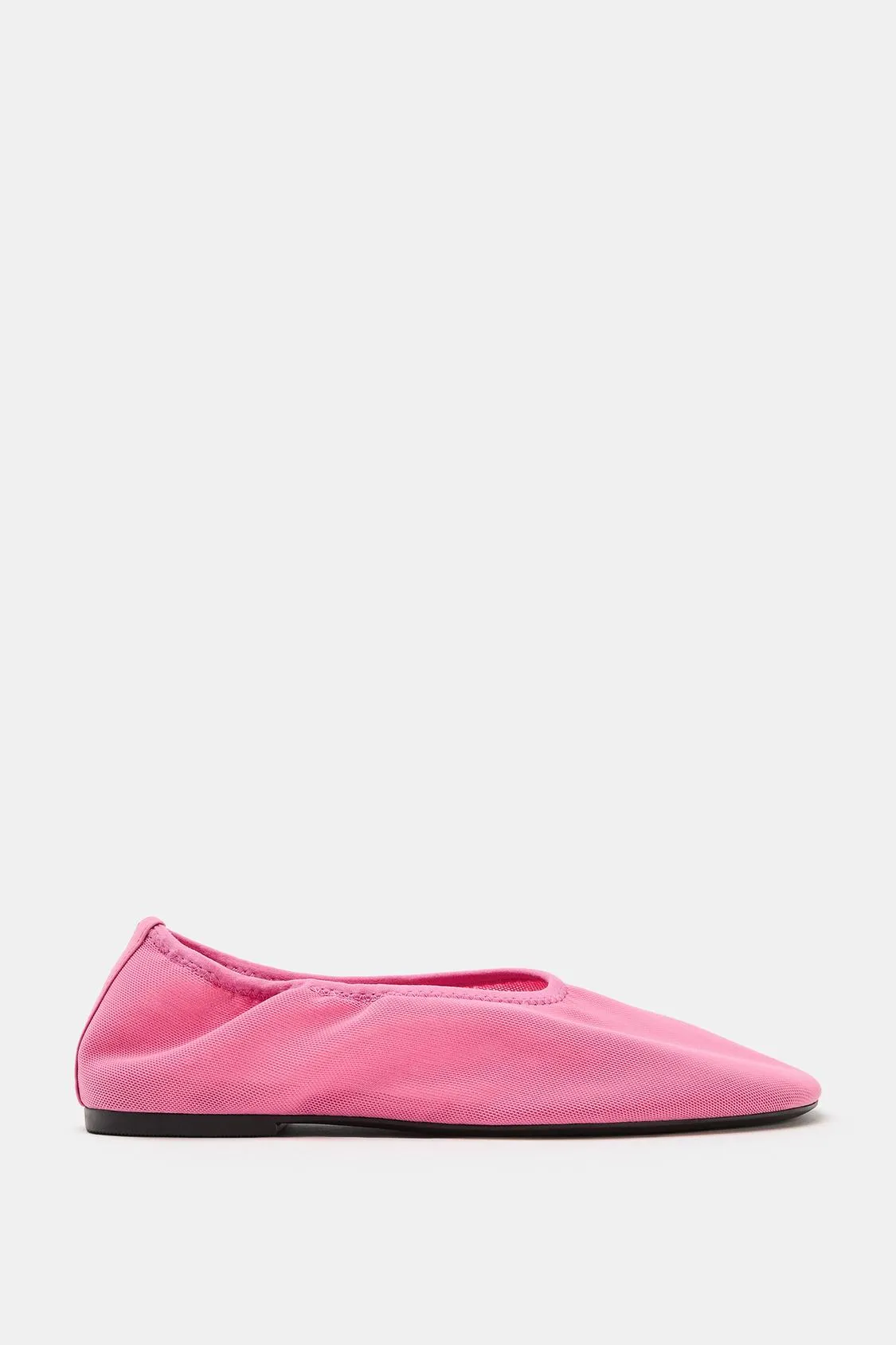 Zara - Mesh Ballet Flats - Pink - 10 - Woman sold by Zara