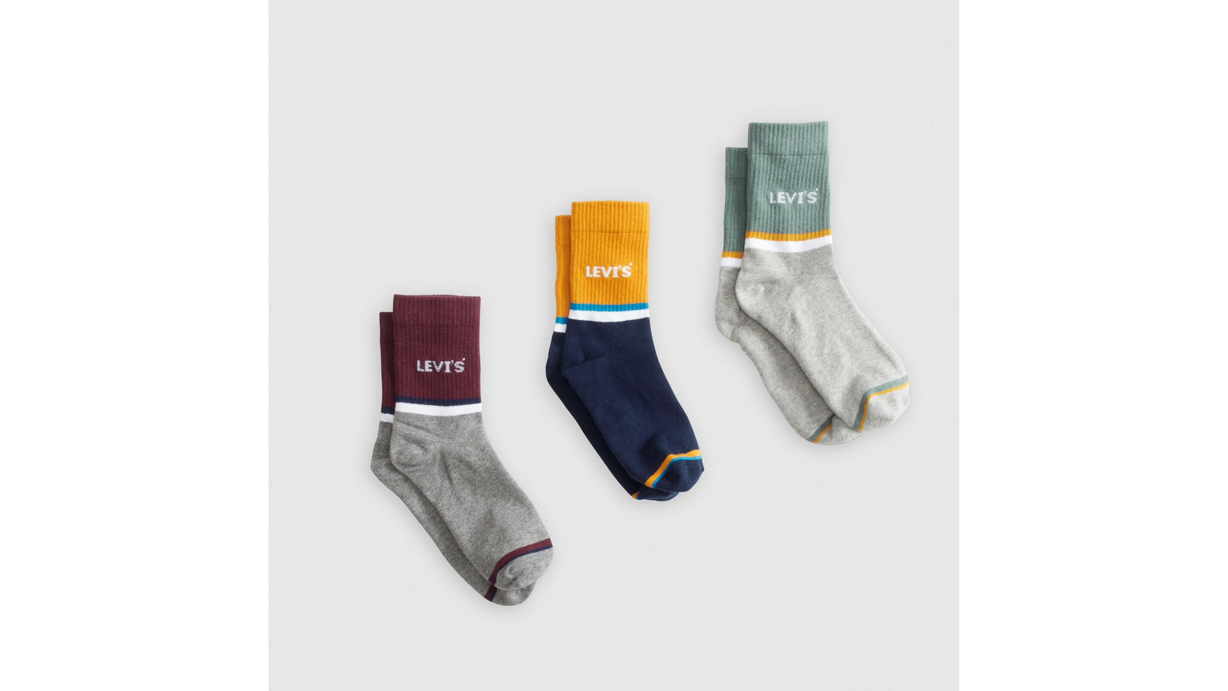 Varsity Colorblock Short Cut Socks sold by Levi's