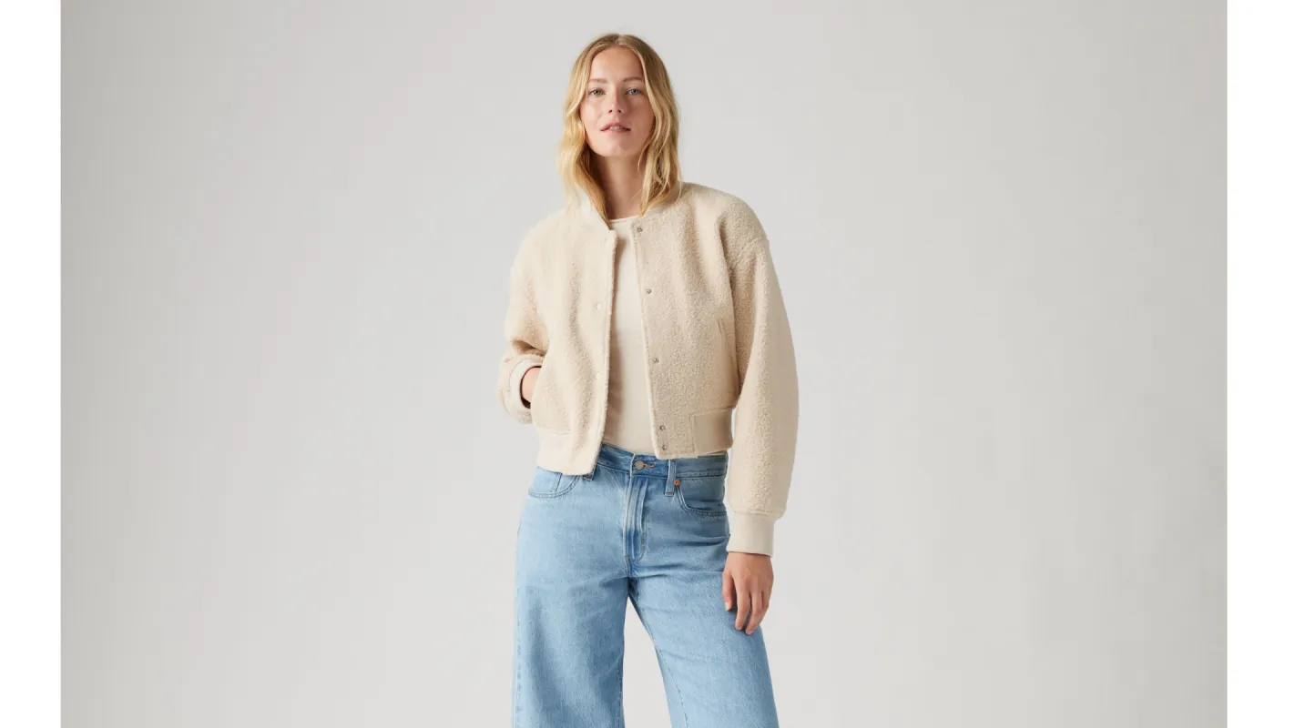 Cropped Varsity Bomber Jacket sold by Levi's