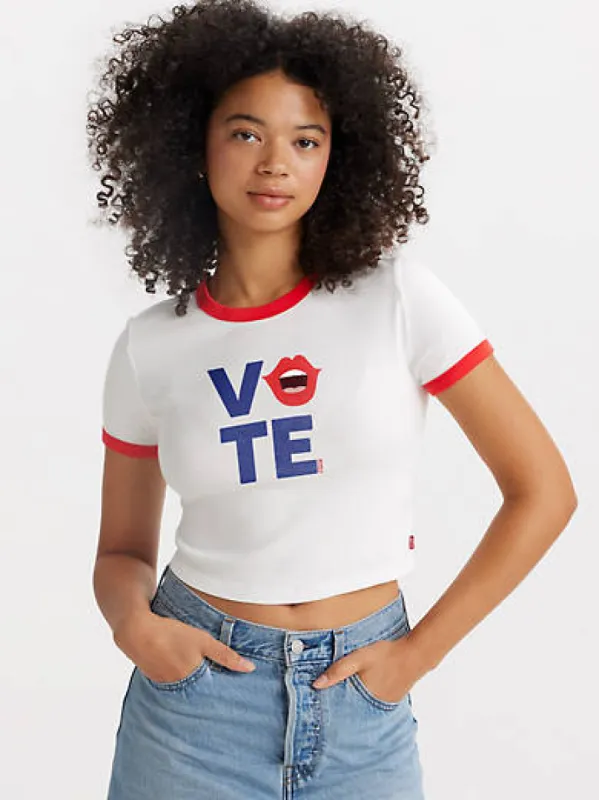 Graphic Ringer Mini T-Shirt sold by Levi's