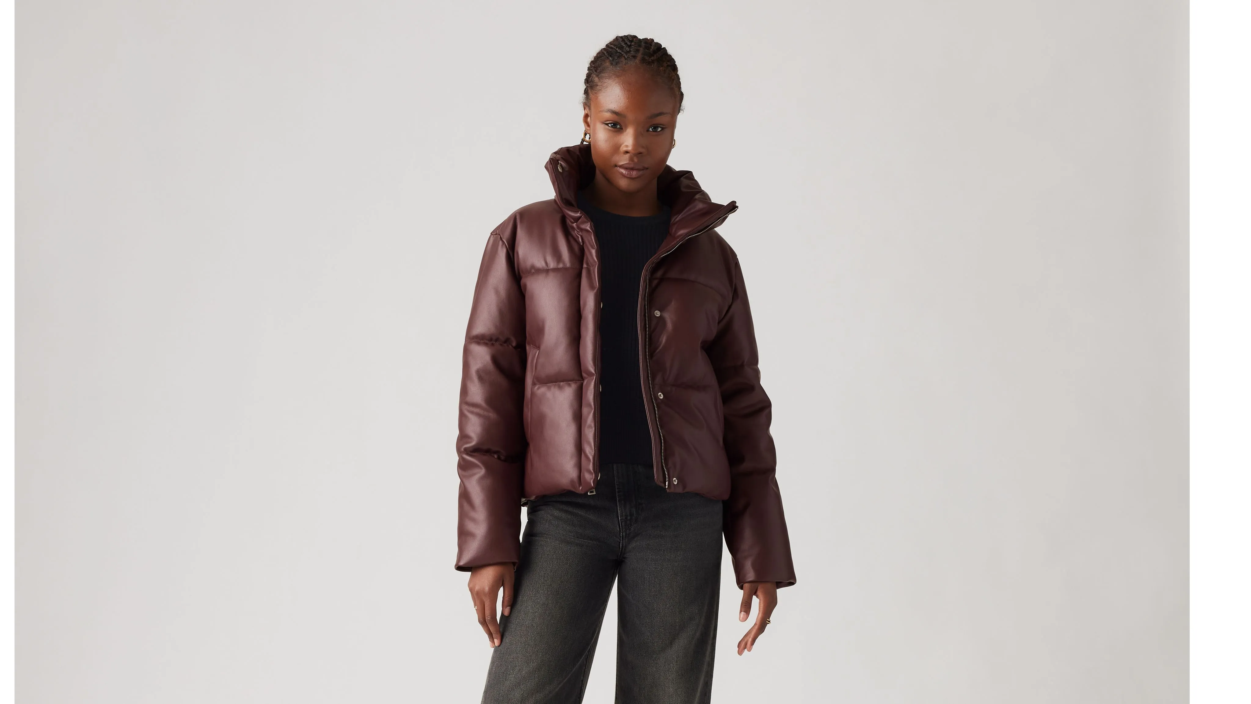 Faux Leather Puffer Jacket sold by Levi's