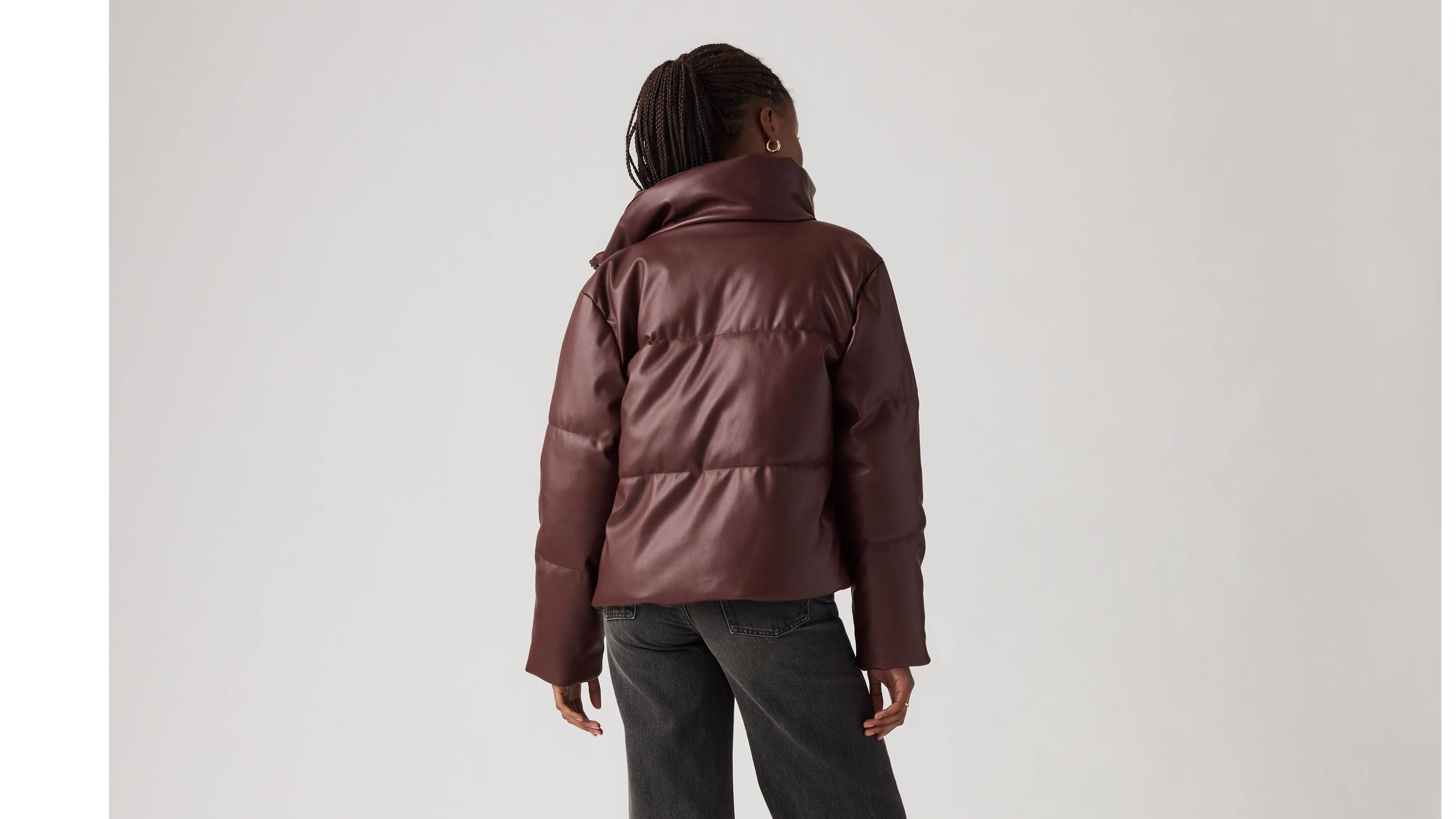 Faux Leather Puffer Jacket sold by Levi's product image thumbnail 2