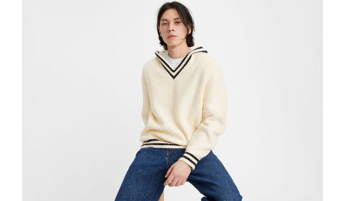 V-Neck Hoodie Sweater sold by Levi's