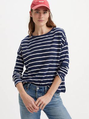 Striped Margot Long Sleeve T-Shirt sold by Levi's