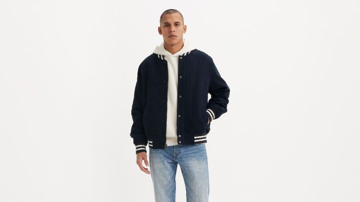 Faux Suede Varsity Jacket sold by Levi's