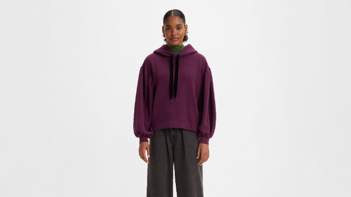 Akane Ruched Hoodie Sweatshirt made by Levi's