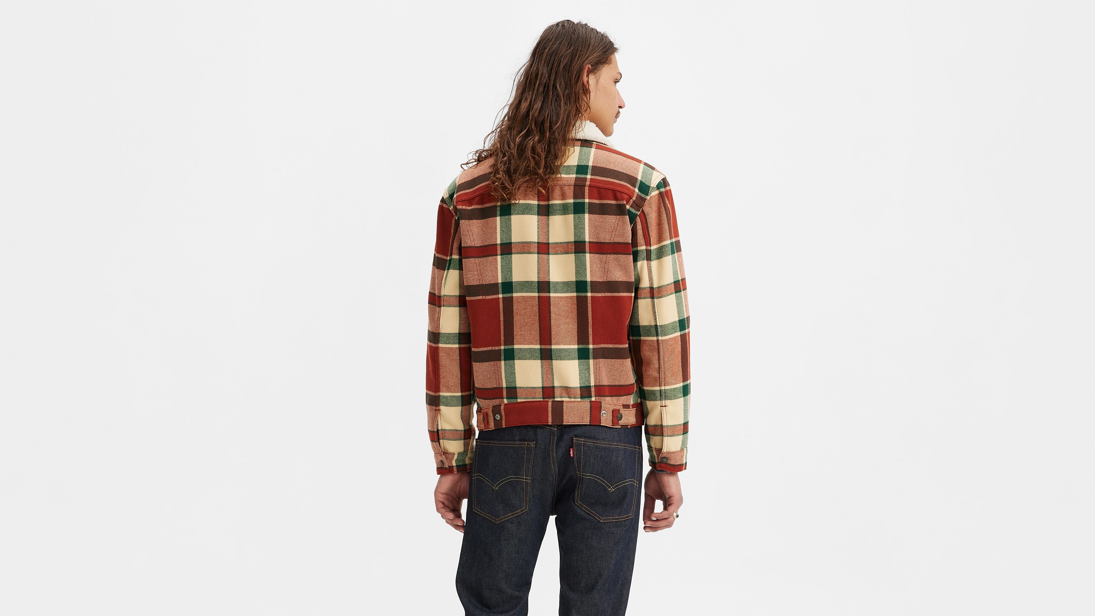 Plaid Type III Sherpa Trucker Jacket sold by Levi's product image thumbnail 2