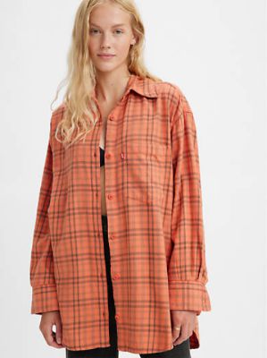 Nola Oversized Plaid Button Up Shirt sold by Levi's