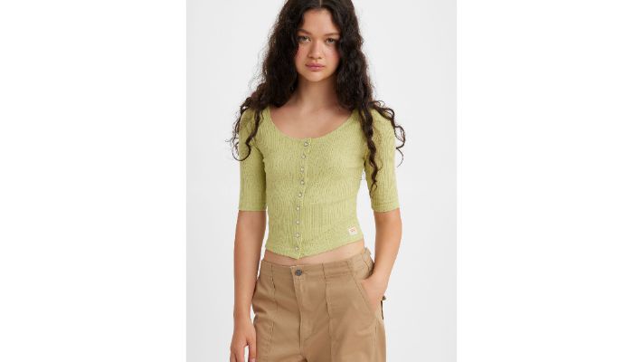 Dry Goods Pointelle Top sold by Levi's