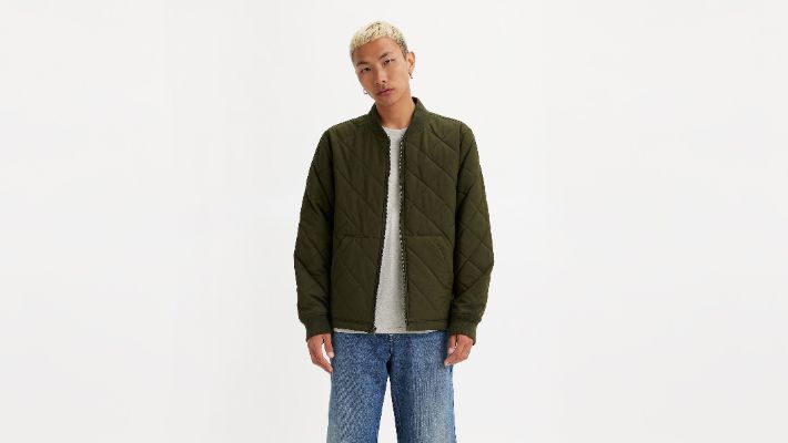 Diamond Quilted Bomber Jacket sold by Levi's