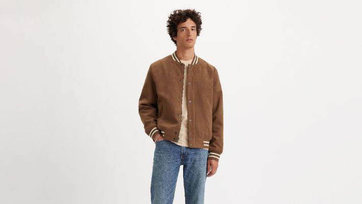 Faux Suede Varsity Jacket sold by Levi's